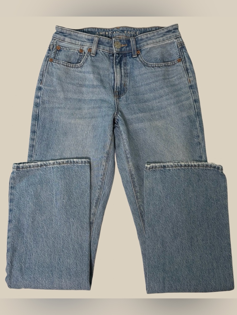 American Eagle Real Good 90s Bootcut Denim Blue Jeans Women's Indie Grunge SZ 2